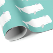 Niedlicher Weißwal Geschenkpapier (Rolleneckpunkt)