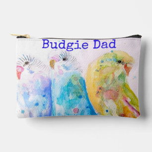 Niedlicher Wellensittich Whimsical Watercolor Vate Zubehörtasche