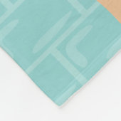 Niedlicher Wellness-Center Frau im blauen Badezimm Fleecedecke (Ecke)