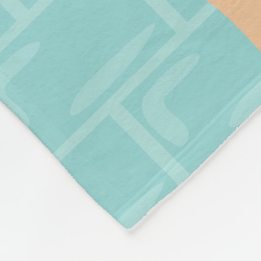 Niedlicher Wellness-Center Frau im blauen Badezimm Fleecedecke (Ecke)