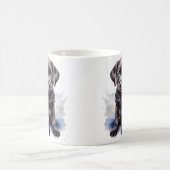 Niedlicher Welpe-Aquarell-Retriever-Hund Kaffeetasse (Mittel)