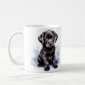 Niedlicher Welpe-Aquarell-Retriever-Hund Kaffeetasse (Links)