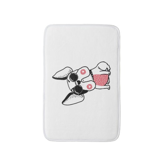 niedlicher Welpe Badematte (Vorderseite Vertikal)