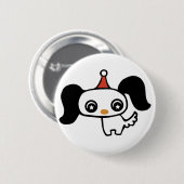 niedlicher Welpe Button (Vorne & Hinten)