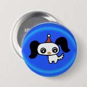 niedlicher Welpe Button (Vorne & Hinten)