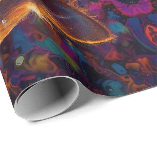 Niedlicher Welpe Chihuahua mit Sonnenbrille Geschenkpapier (Rolleneckpunkt)