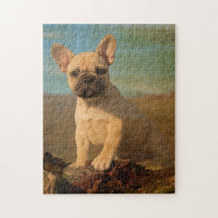 Niedlicher Welpe der französischen Bulldogge, Puzzle