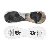 Niedlicher Welpe Erster Weihnachtshund Paw Foto Co Baseball (Paneele)