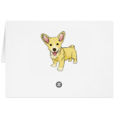 Niedlicher Welpe Hund Pembroke Welsh Corgi Vielen  (Rückseite Horizontal)