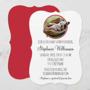 Niedlicher Welpe im Baseball-Mitt Einladung