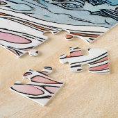 Niedlicher Welpe im Snow 500 Piece Puzzle (Seite)