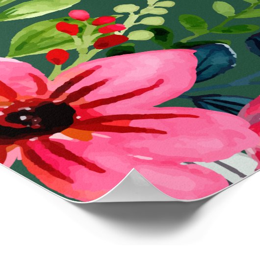 Niedlicher Welpe-Kindergeburtstag Poster (Ecke)