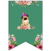 Niedlicher Welpe-Kindergeburtstag Wimpelkette (Erste Fahne)