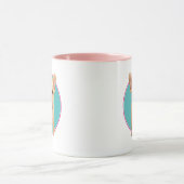 Niedlicher Welpe mit Schnuller Tasse (Zentrum)