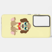 Niedlicher Welpe mit schönen Augen Samsung Galaxy Hülle (Linke Seite)