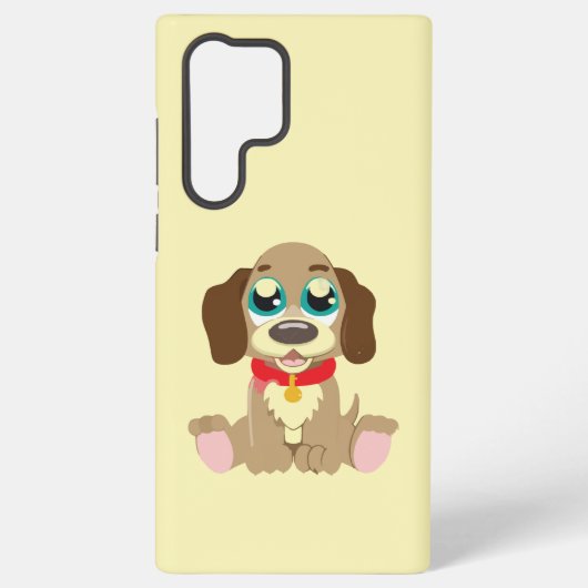 Niedlicher Welpe mit schönen Augen Samsung Galaxy Hülle (Rückseite)