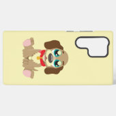 Niedlicher Welpe mit schönen Augen Samsung Galaxy Hülle (Rückseite (Horizontal))