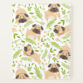 Niedlicher Welpe Mops Personalisierter Planer (Rückseite)