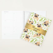 Niedlicher Welpe Mops Personalisierter Planer (Anzeige)