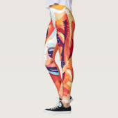Niedlicher Welpe-Pop Art Leggings (Links)