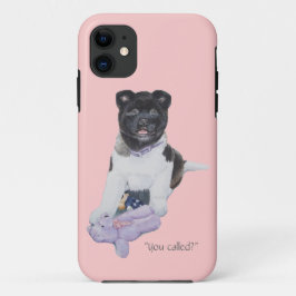 Niedlicher Welpe und Teddy Hund Art rosa Handy Geh Case-Mate iPhone Hülle