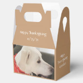 Niedlicher Welpen Hund Brown Erntedank Gevor Box Geschenkschachtel (Geöffnet)