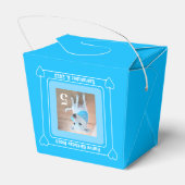 Niedlicher Welpen Hund Foto Happy Geburtstag Numme Geschenkschachtel (Rückseite)