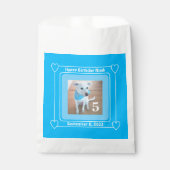 Niedlicher Welpen Hund Foto Happy Geburtstag Numme Geschenktütchen (Vorderseite)