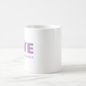 Niedlicher Welpen Hund Liebe Herz Valentinstag Lav Kaffeetasse (Mittel)