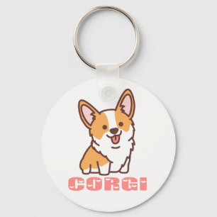 Niedlicher Welpen Hund Mama Geschenk Pembroke Corg Schlüsselanhänger