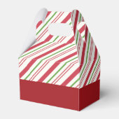 Niedlicher Welpen-Mops in einer Roten Weihnachtsma Geschenkschachtel (Rückseite)