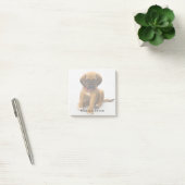 Niedlicher Welpen Personalisierter Hund Lover Foto Post-it Klebezettel (Büro)