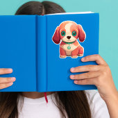 Niedlicher Welpendekor Aufkleber