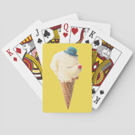 Niedlicher Welpeneis Spielkarten