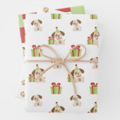 Niedlicher WelpenGeburtstag Geschenkpapier Set (Beispiel)