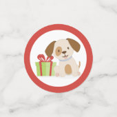 Niedlicher WelpenGeburtstag Konfetti (Klein Vorderseite)