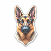 Niedlicher Welpenhund (1) Aufkleber (Vorderseite)