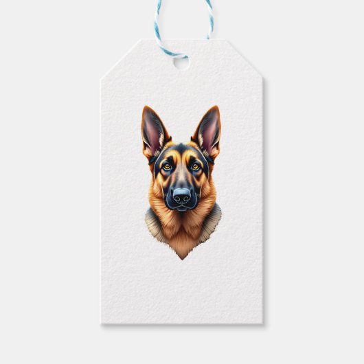 Niedlicher Welpenhund (1) Geschenkanhänger (Vorderseite)