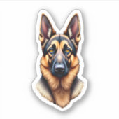 Niedlicher Welpenhund (2) Aufkleber (Vorderseite)