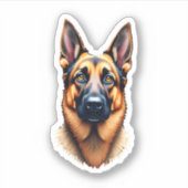 Niedlicher Welpenhund (4) Aufkleber (Vorderseite)