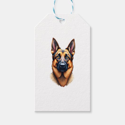 Niedlicher Welpenhund (4) Geschenkanhänger (Vorderseite)
