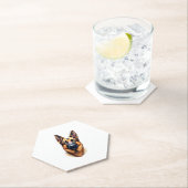 Niedlicher Welpenhund (4) Untersetzer (Vor Ort)