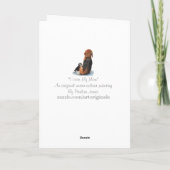 Niedlicher Welpenhund Beagle kuschelig Mama Karte (Rückseite)