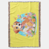 Niedlicher Welpenhund Decke (Vorderseite Vertikal)