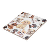 Niedlicher Welpenhund Fliese (Seite)