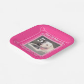 Niedlicher Welpenhund Foto Geburtstag Nummer 5 Ros Pappteller (Gewinkelt)