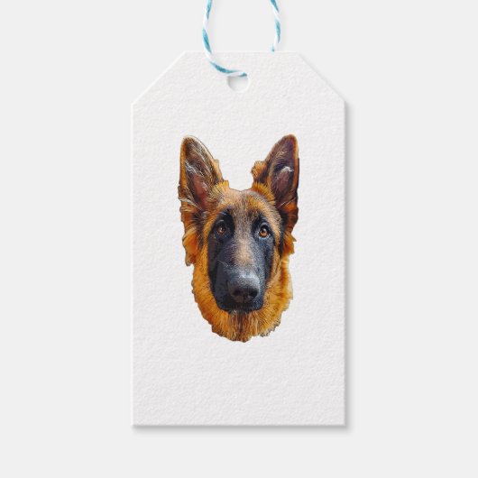 Niedlicher Welpenhund Geschenkanhänger (Vorderseite)