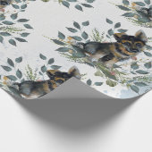 Niedlicher Welpenhund Geschenkpapier (Ecke)