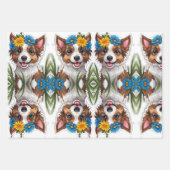 Niedlicher Welpenhund Geschenkpapier Set (Vorderseite)