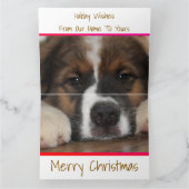 Niedlicher Welpenhund Karte (Innenseite)